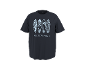 Donkerblauw T-shirt met vier surfplanken en de tekst 'GOLDEN HOUR'.