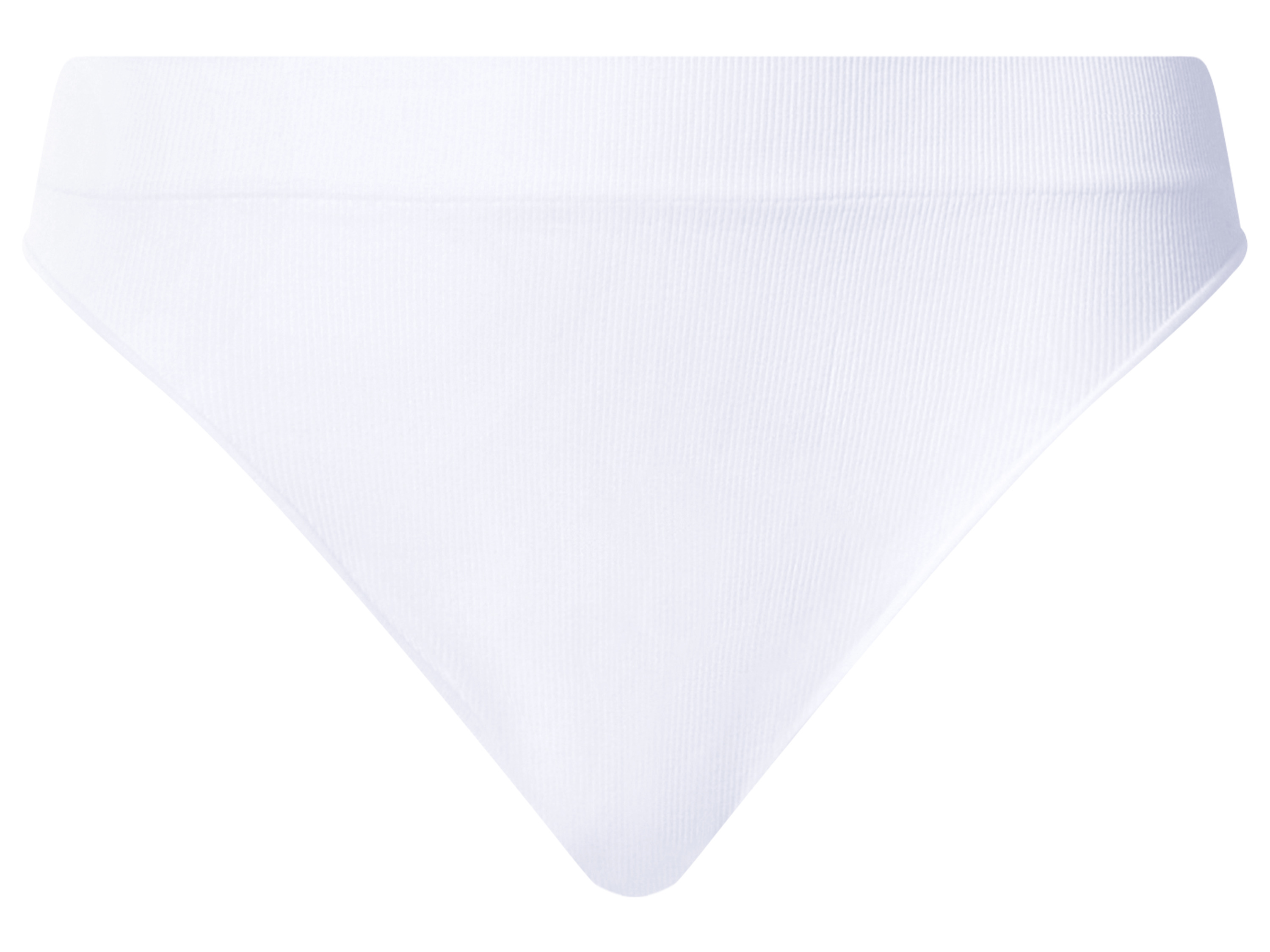 ESMARA Dames Geribbelde Strings, 3 stuks. (Wit, M (40/42))