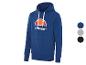 Een blauwe Ellesse hoodie met capuchon.