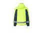 Geel veiligheidsjack met reflecterende strepen