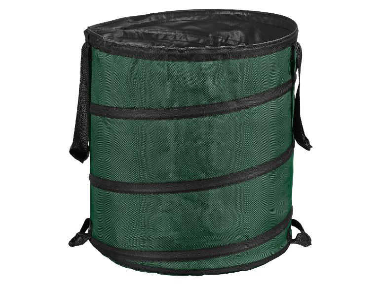 Groene opvouwbare tuintas met zwarte banden en handvatten