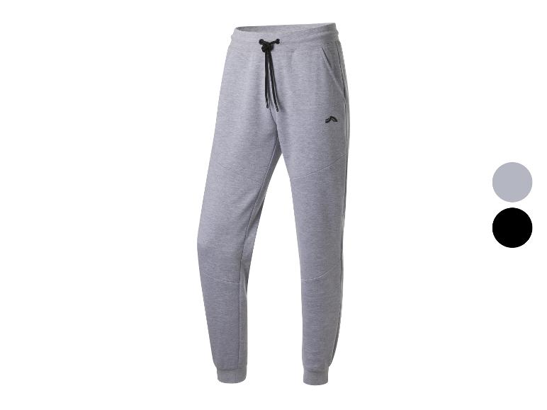 Grijze joggingbroek met trekkoord.