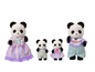 Een familie van panda's, Calico Critters speelgoed.