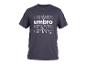 Donkergrijze Umbro t-shirt met herhaald logo.