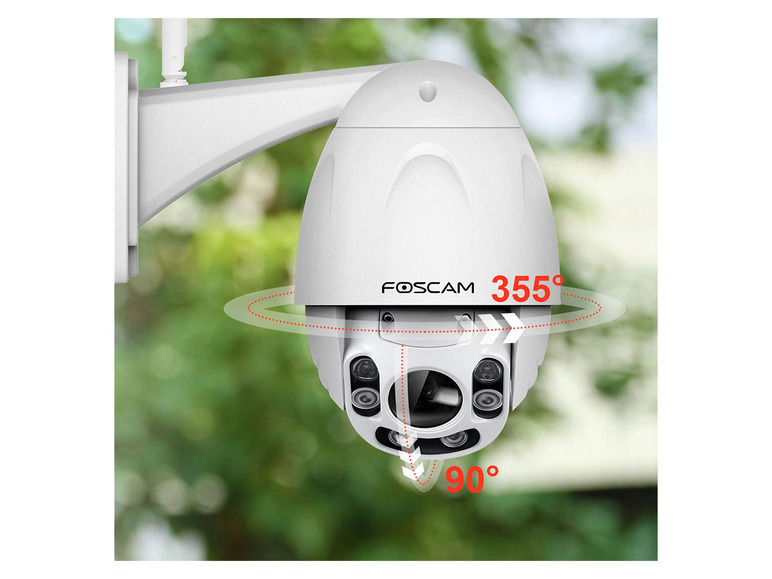 Ga naar volledige schermweergave: Foscam FI9928P 2MP FULL HD WLAN PTZ Dome bewakingscamera met 4x optische zoom - afbeelding 3