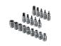 Set van chroom vanadium Torx en E-doppen, inclusief T70, T60, T55, T50, E24, E22, E20, E18.