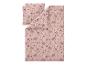 Roze dekbedovertrekset met bloemen- en vlinderpatronen