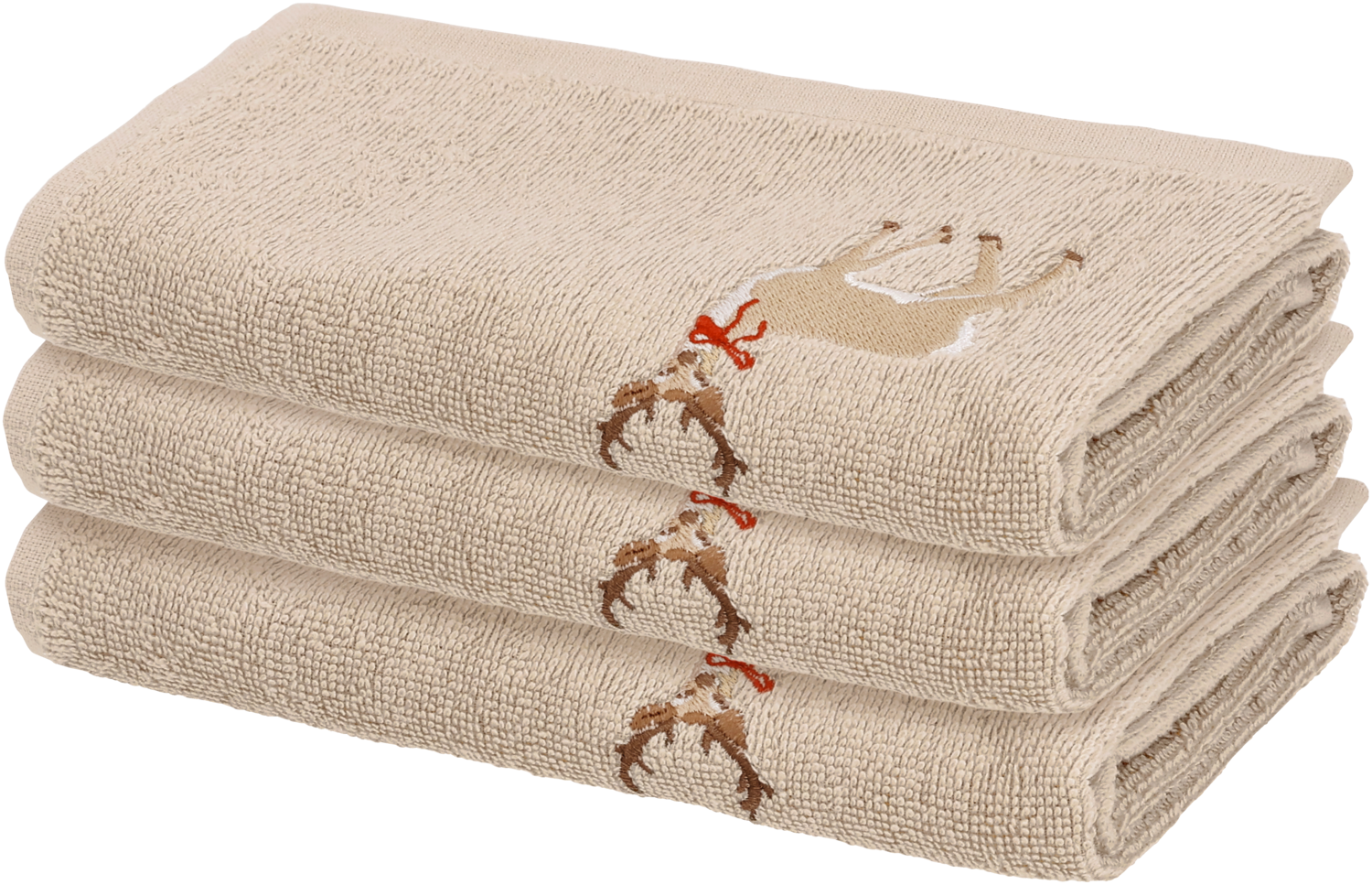 LIVARNO Gastendoekjes of handdoeken (3x, Beige)