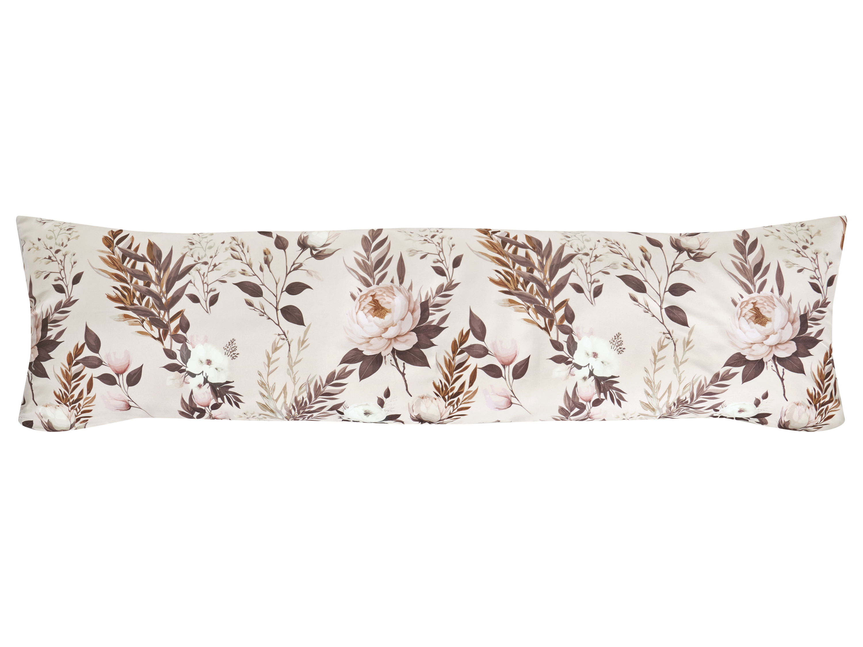 LIVARNO Polyester satijn kussensloop voor zijslaapkussen, 40 x 145 cm (Beige)