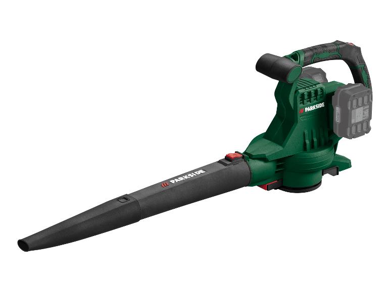 Groene en zwarte draadloze bladblazer met accu
