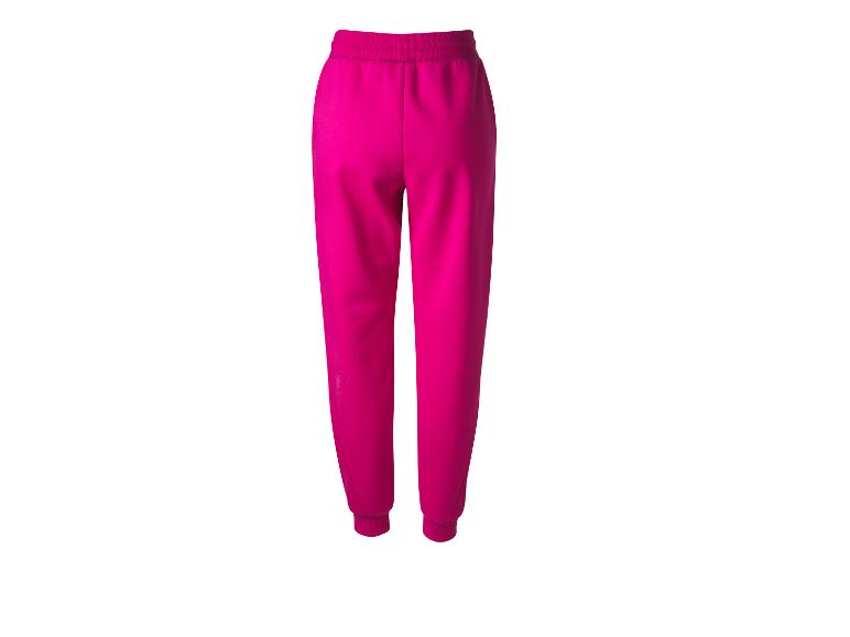 Roze joggingbroek met elastische tailleband en boorden