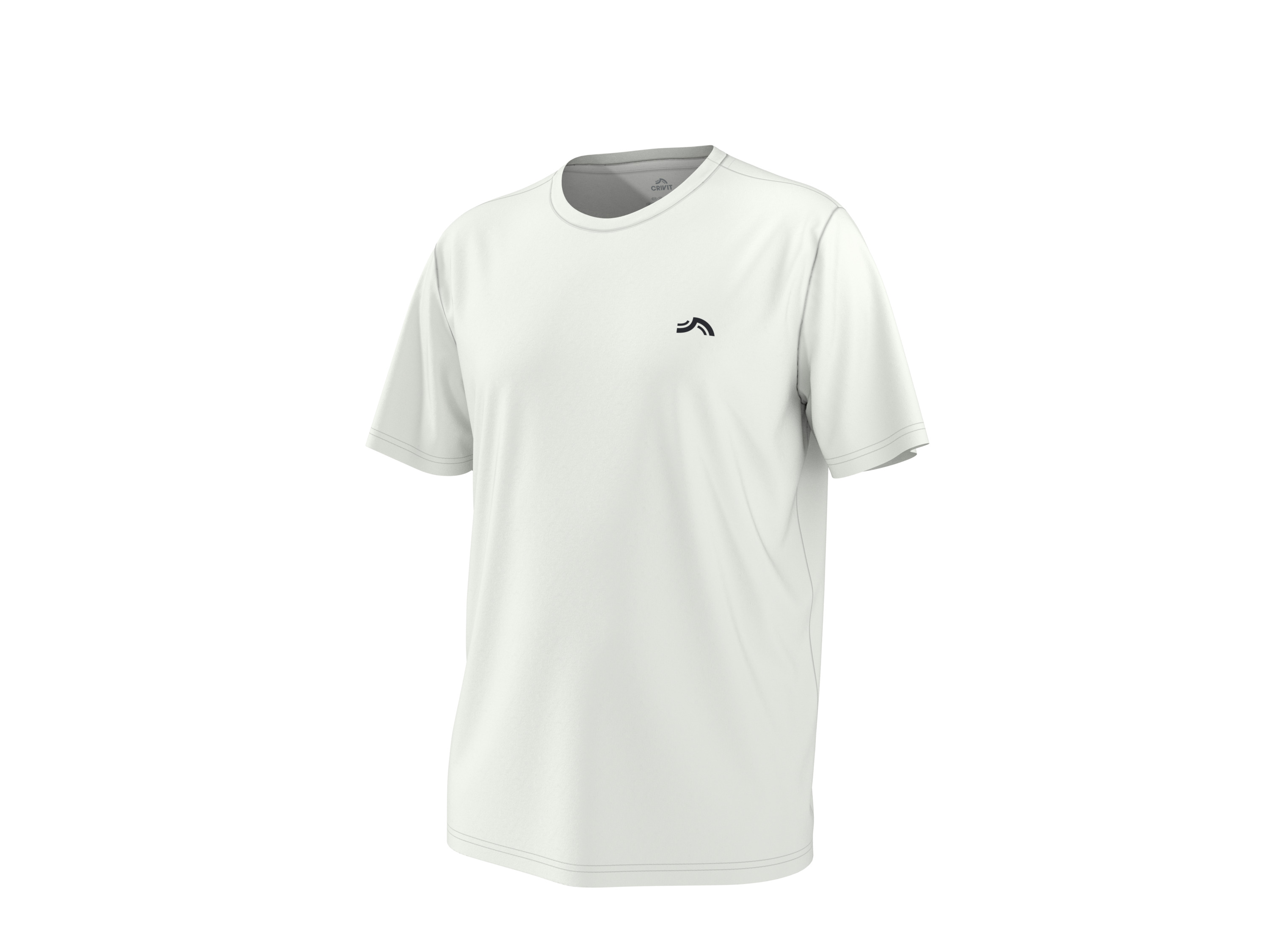 CRIVIT Heren sportshirt (Wit, XL)