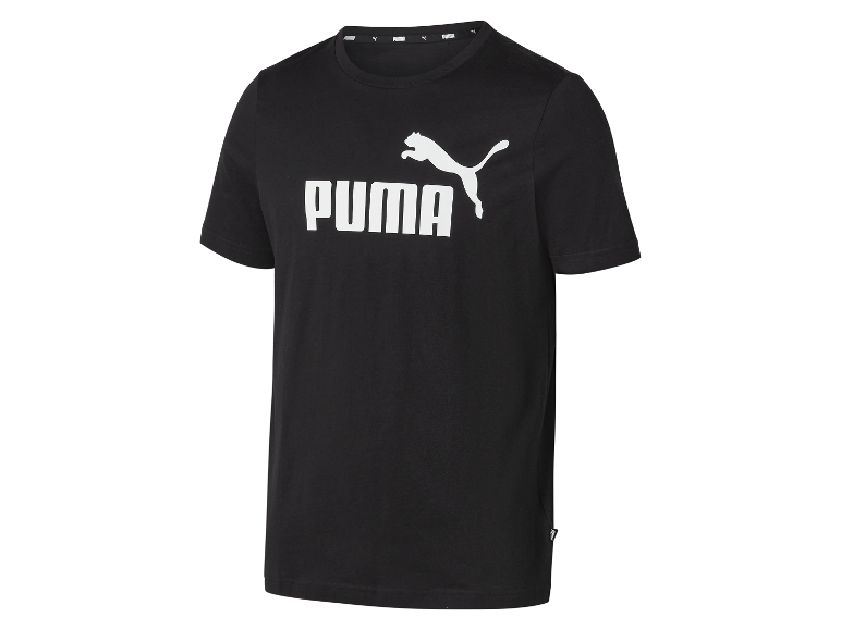 Zwart Puma T-shirt met wit logo.