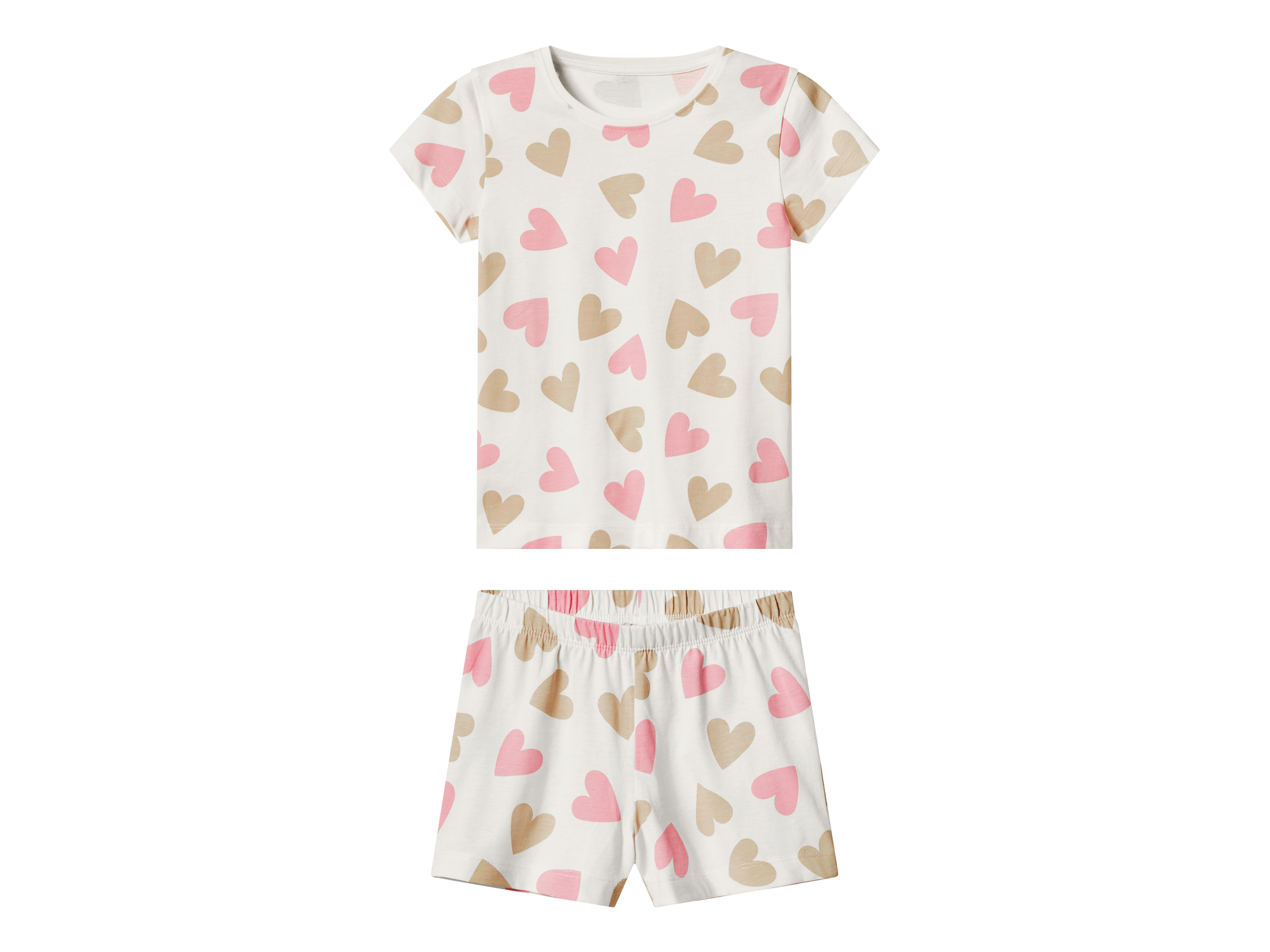 lupilu Korte kinder pyjama (Hart/wit, 110/116)