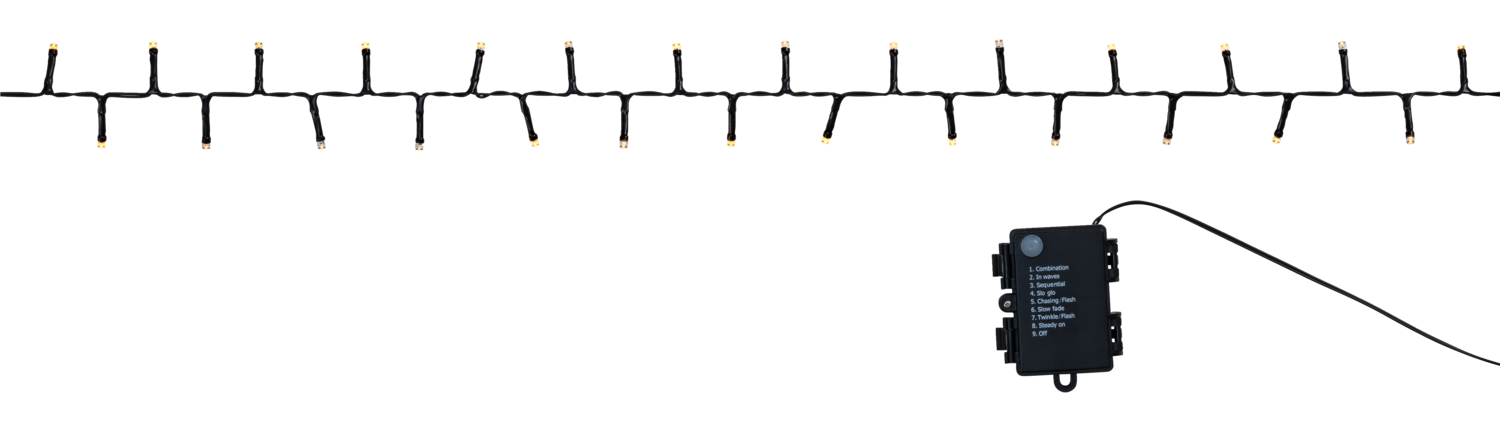 LIVARNO LED-lichtsnoer, 200 LED's, met 8 lichteffecten (Warmwit)