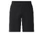 Zwarte herenshort met knoopsluiting en elastische tailleband.