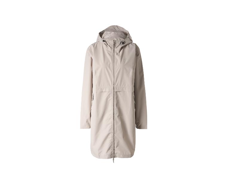Beige regenjas met capuchon voor dames