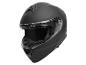 Matzwarte motorhelm met gesloten vizier