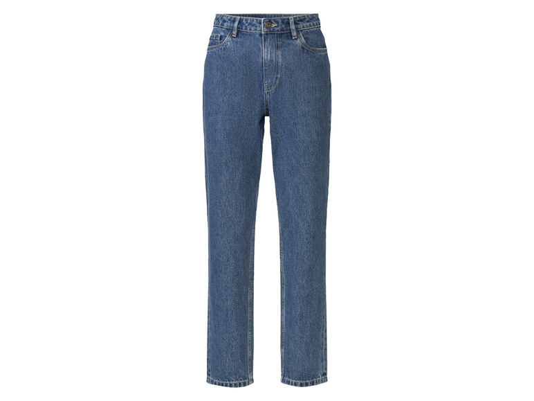 esmara Dames jeans mom fit Ankle length (36, Blauw)