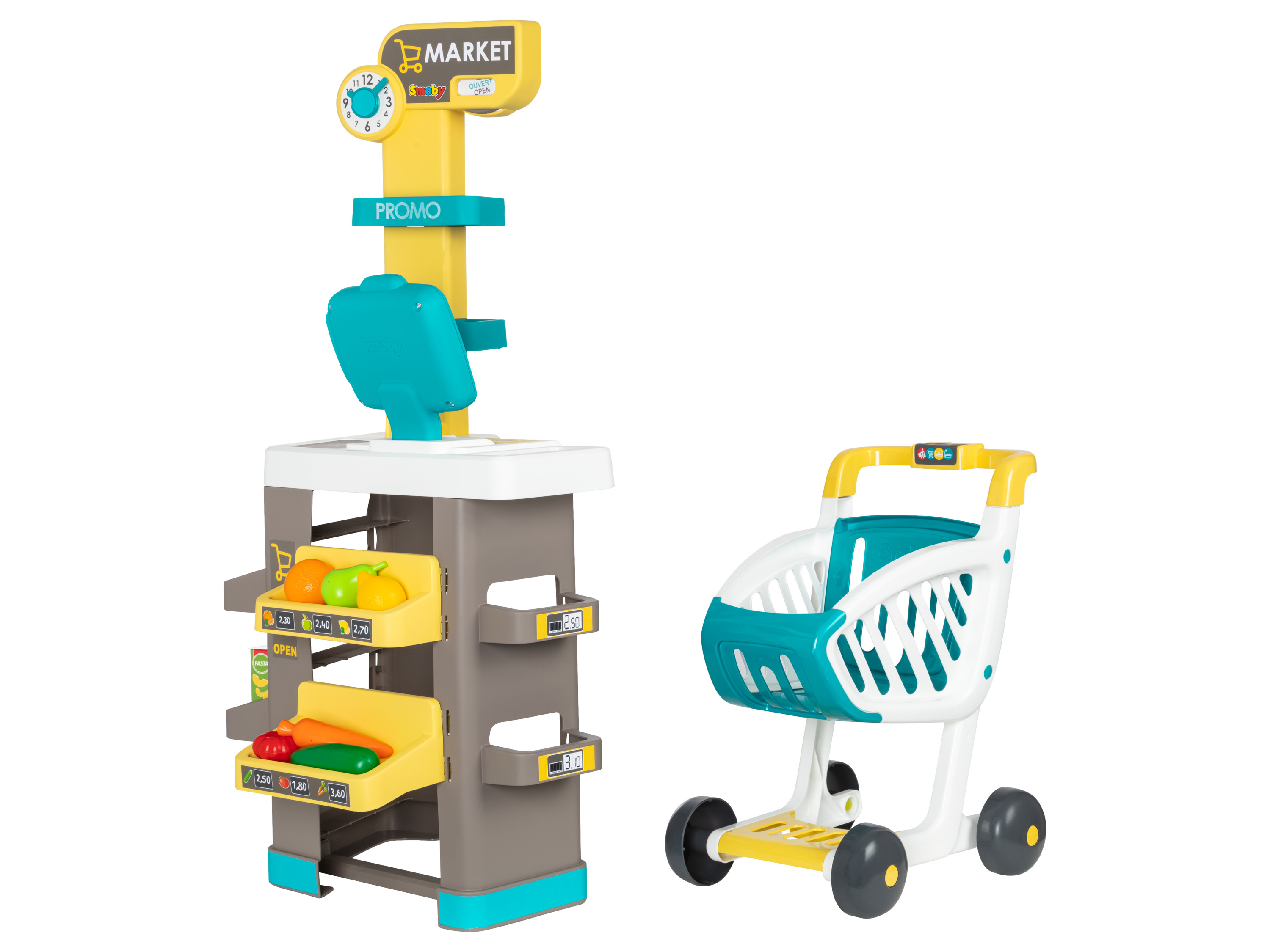 SMOBY Kinder speelgoed winkel met boodschappenkar