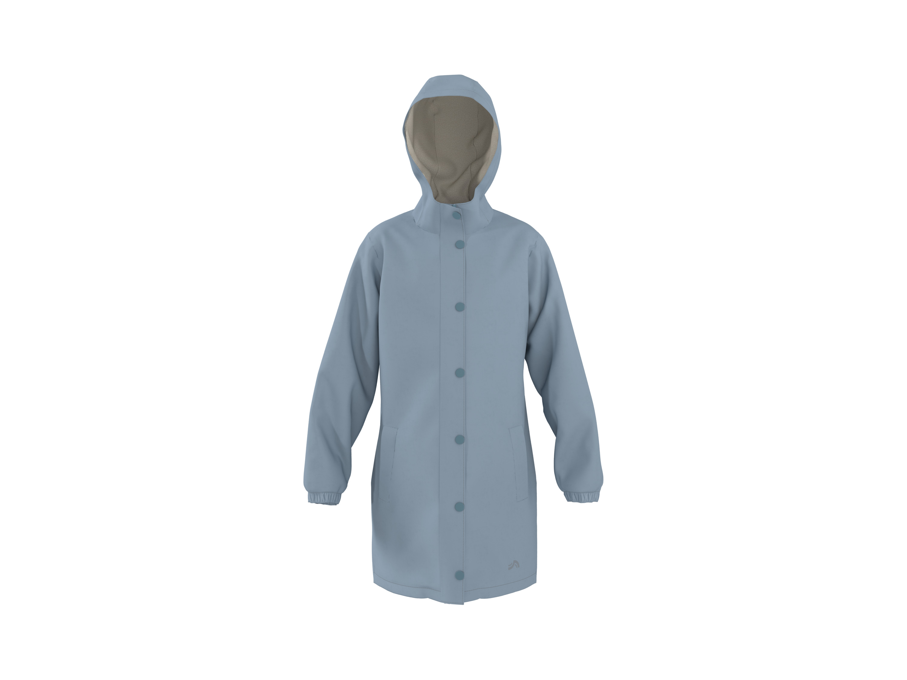 CRIVIT Kinder gevoerde regenjas (Blauw, 134/140)