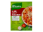 Verpakking voor Milanese macaroni mix met afbeelding van een bereid gerecht.
