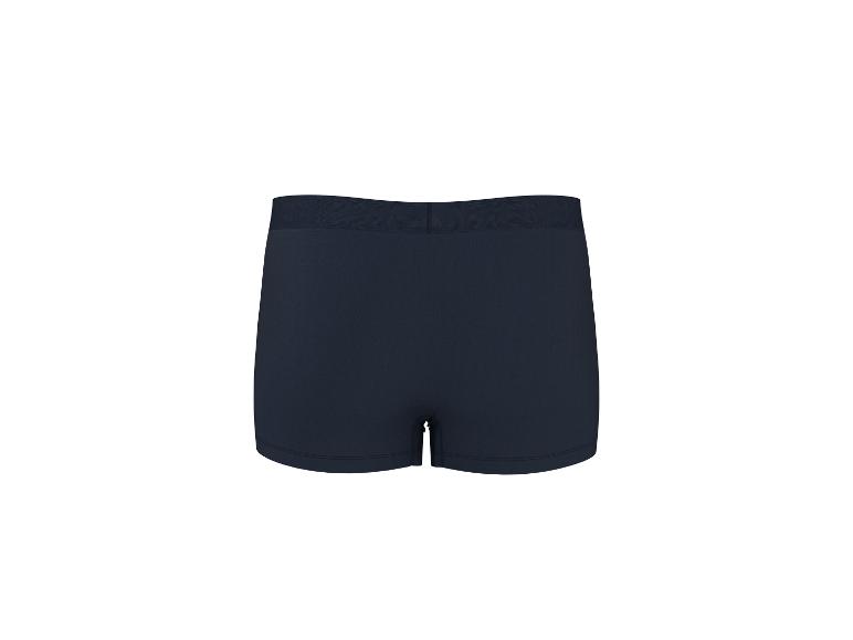 Donkerblauwe boxershort, achterkant.
