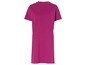 Een roze t-shirtjurk.