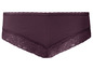 Burgundy onderbroek met kant.