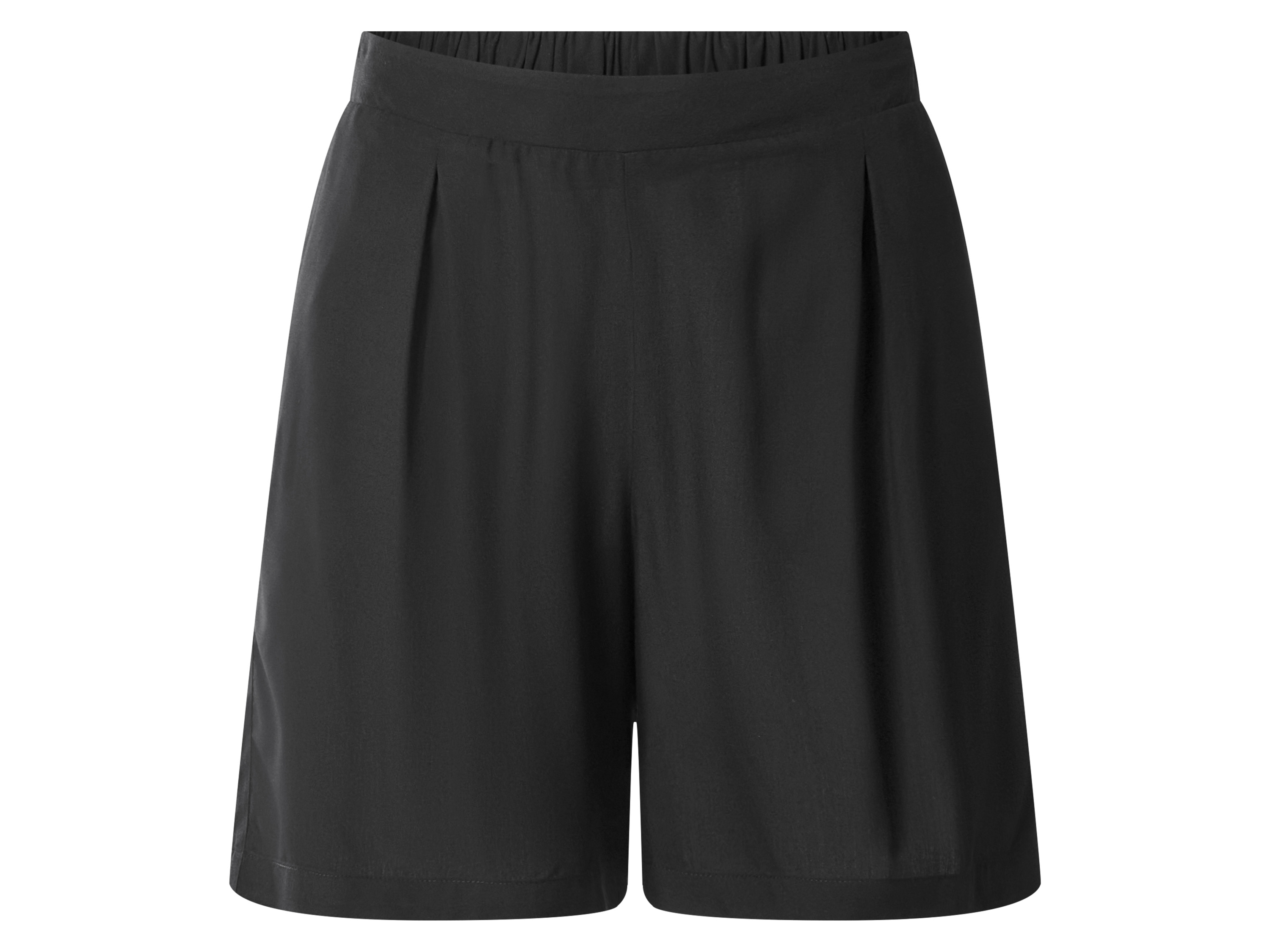 ESMARA Dames shorts - hoge taille (Zwart, M (40/42))