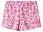 Roze en paarse meisjesshorts met bloemenprint