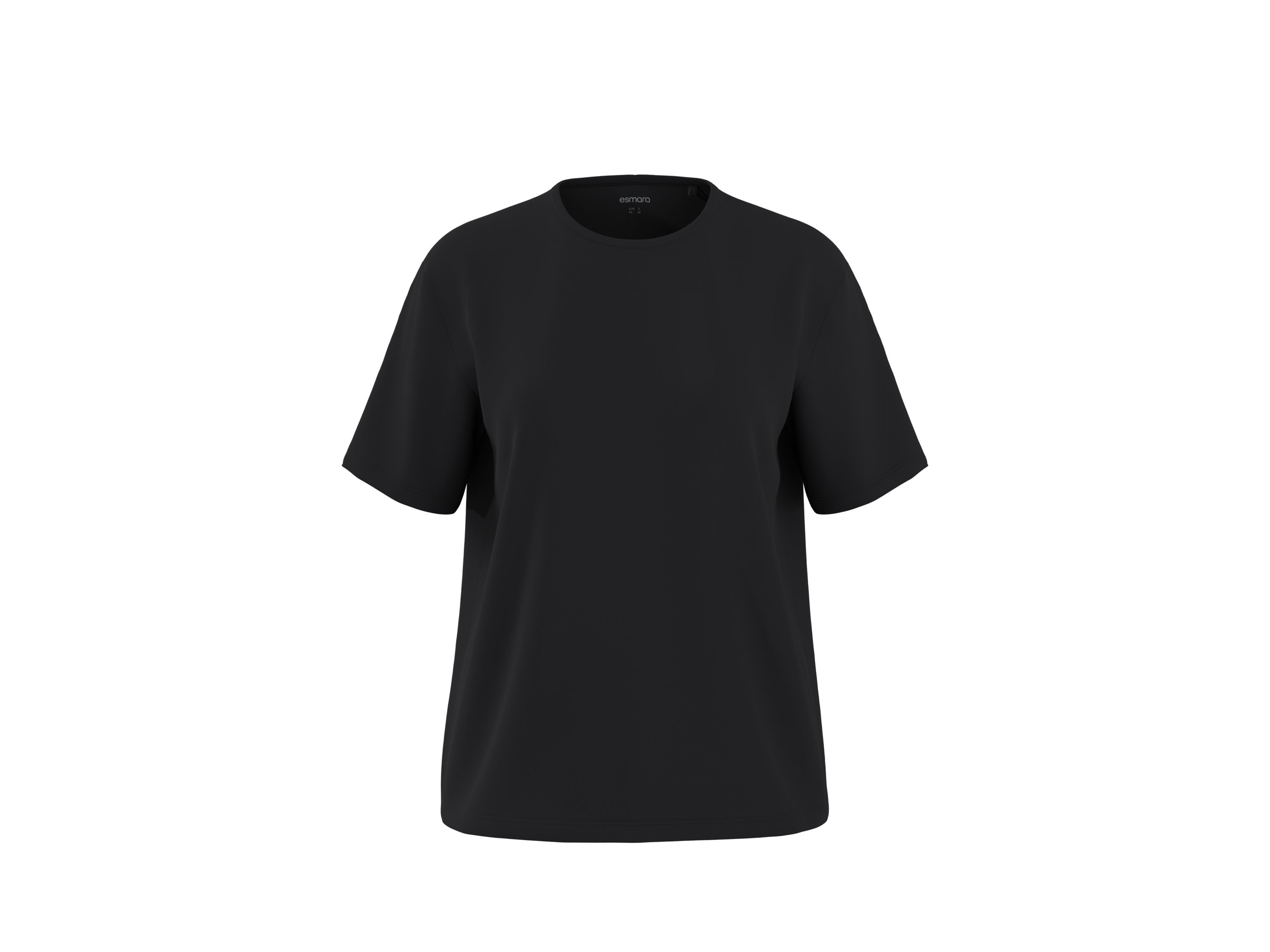 ESMARA Dames T-shirt (Zwart, L (44-46)) afbeelding 1