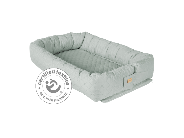 Roba gewatteerd babybedje in mintgroen, EU-gecertificeerd.