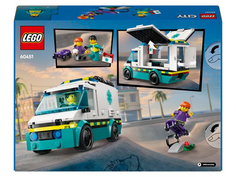 LEGO City: ambulance en skatepark.