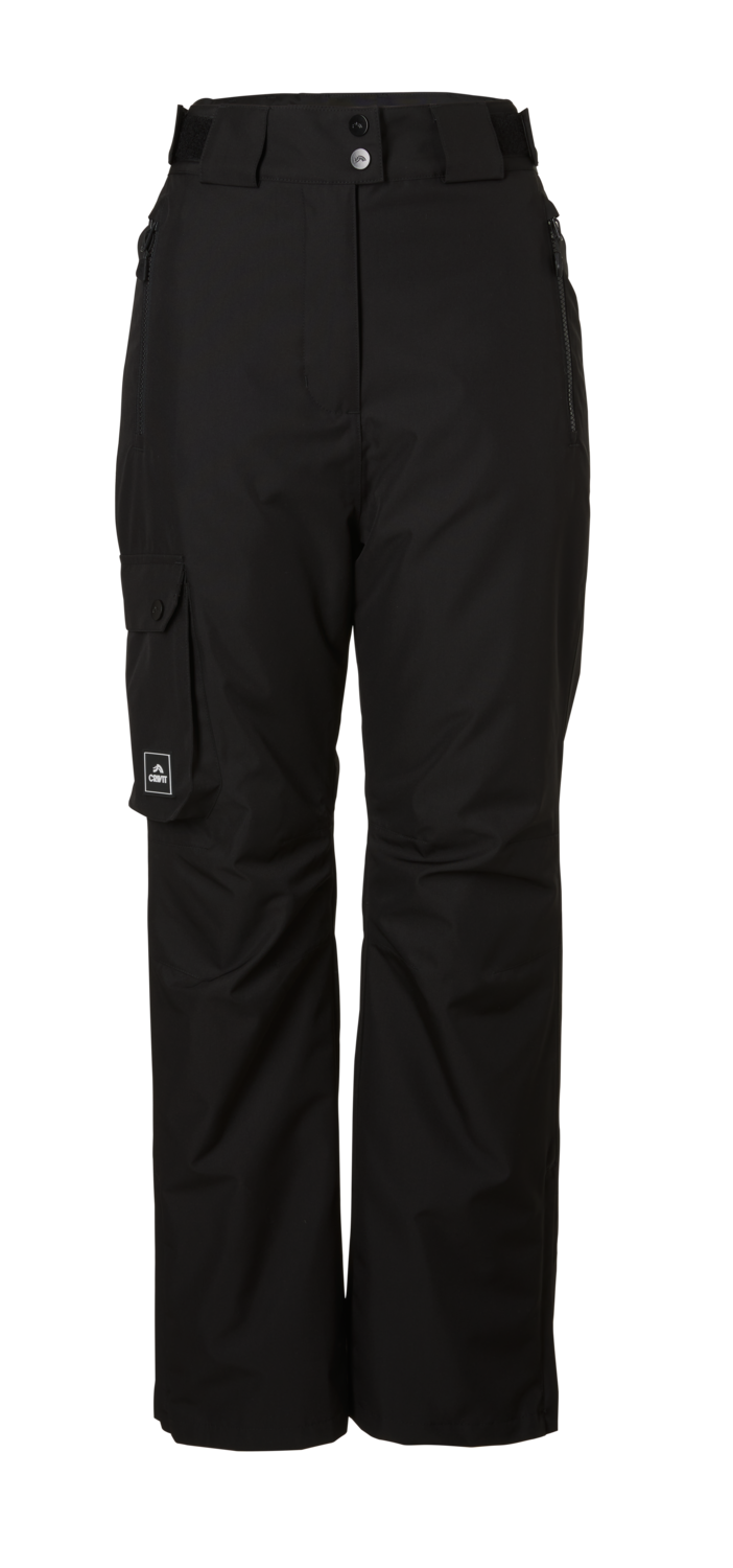 CRIVIT Dames ski- en snowboardbroek, Freeride (Zwart, 46)