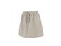 Beige rok met elastische taille en trekkoord