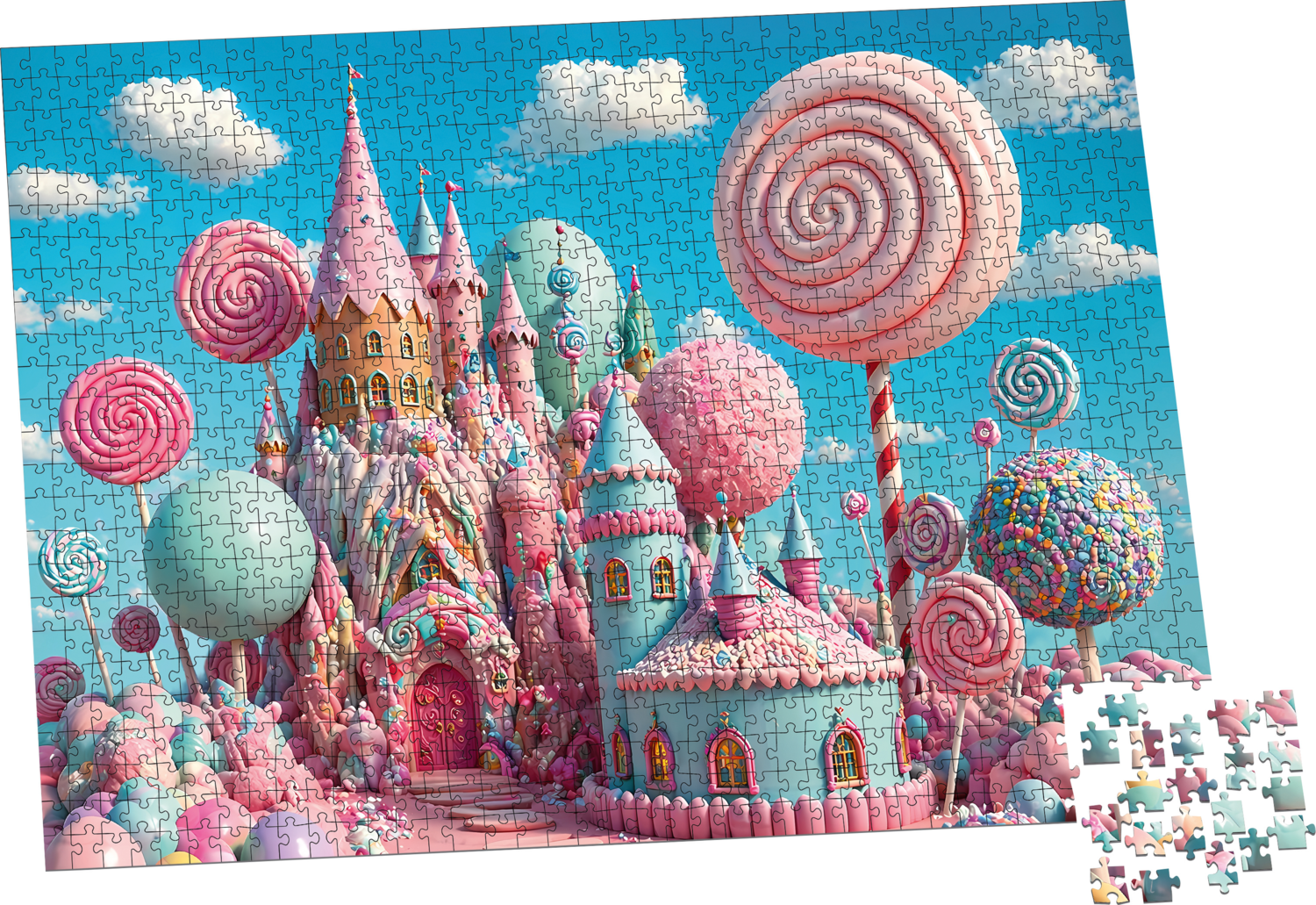 LUPILU Puzzel, 1000 stukjes (Candy Land)