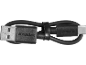 Zwarte USB-A naar USB-C kabel, opgerold, met PARKSIDE-tekst op beide uiteinden.