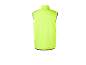 Neongele sportvest met hoge kraag, achteraanzicht.