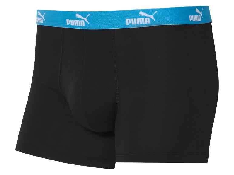 Zwarte Puma boxershorts met turquoise band.