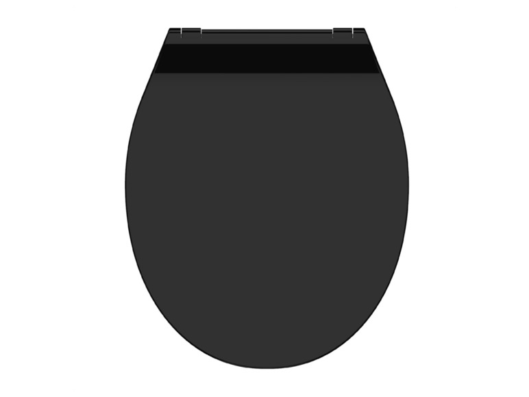 Toiletzitting Schutte Slim Black Ultra Dun Afklikbaar Soft Close Zwart Verstelbaar HoH 7 tot 19 cm