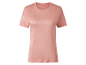 Roze t-shirt met korte mouwen.