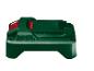 Groene accu met rode knoppen