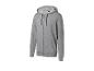Grijze hoodie met rits.