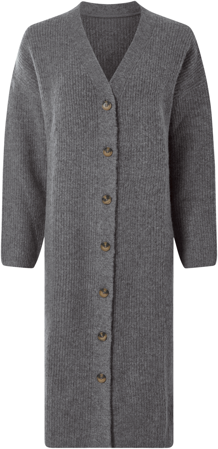 ESMARA Dames lang vest (Grijs, S (36/38))
