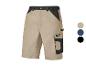 Parkside werkshorts, beige en zwart.