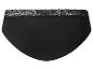 Zwarte damesonderbroek met een delicate kanten rand aan de taille.