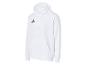 Witte hoodie met een zwart logo op de borst