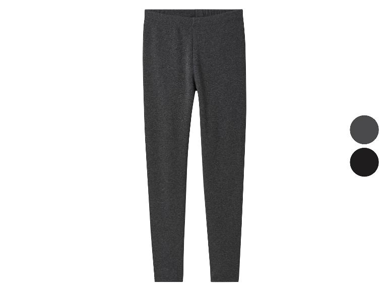 Donkergrijze legging met twee kleuropties, grijs en zwart.