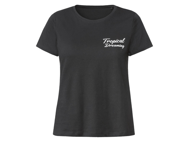 Ga naar volledige schermweergave: esmara® Dames T-shirt, getailleerd gesneden, met print - afbeelding 2